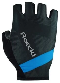 Roeckl Busano Fahrradhandschuh - Black-shadow/ibiza Blue