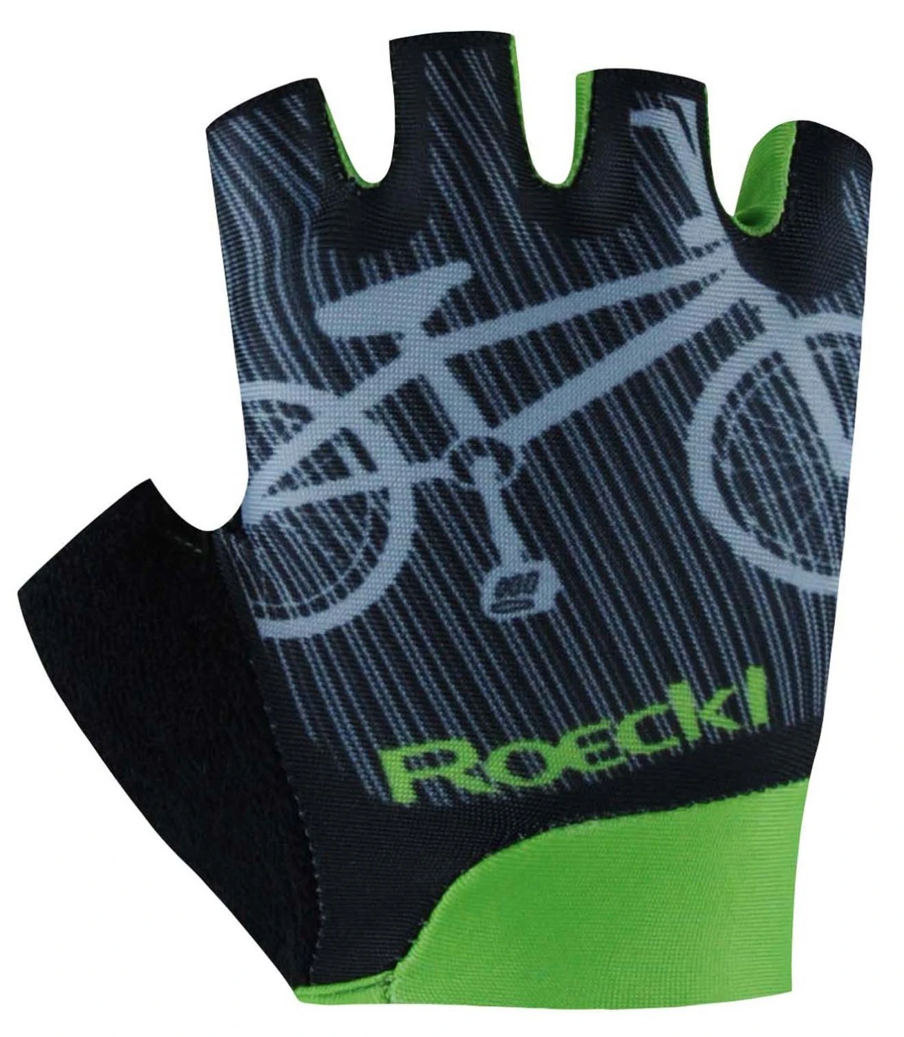 Roeckl Trapani Kinder Fahrradhandschuh - Black Shadow 1 Roeckl Trapani Kinder Fahrradhandschuh - Black Shadow