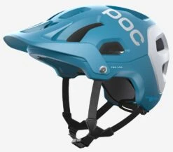 POC Tectal Race Spin Mountainbike-Helm - Basalt Blue/Hydrogen White Matt