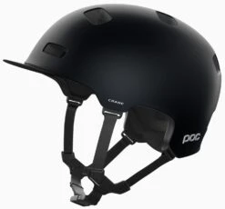 POC Crane MIPS Fahrradhelm - Uranium Black Matt -Fahrradausrüstungs Geschäft 10820 CraneMIPS 1037 MattBlack CAP 0001