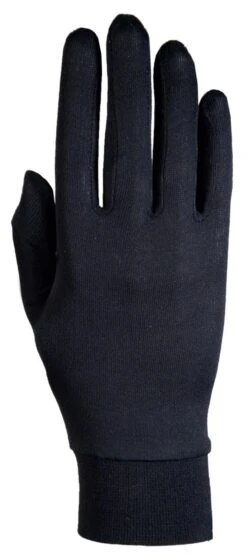 Roeckl Silk Seiden-Unterziehhandschuh - Black