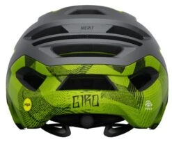 Giro Merit Spherical MIPS MTB Helm - Matte Met Black/ano Lime -Fahrradausrüstungs Geschäft 200261011 giro merit spherical matte metallic black ano lime back