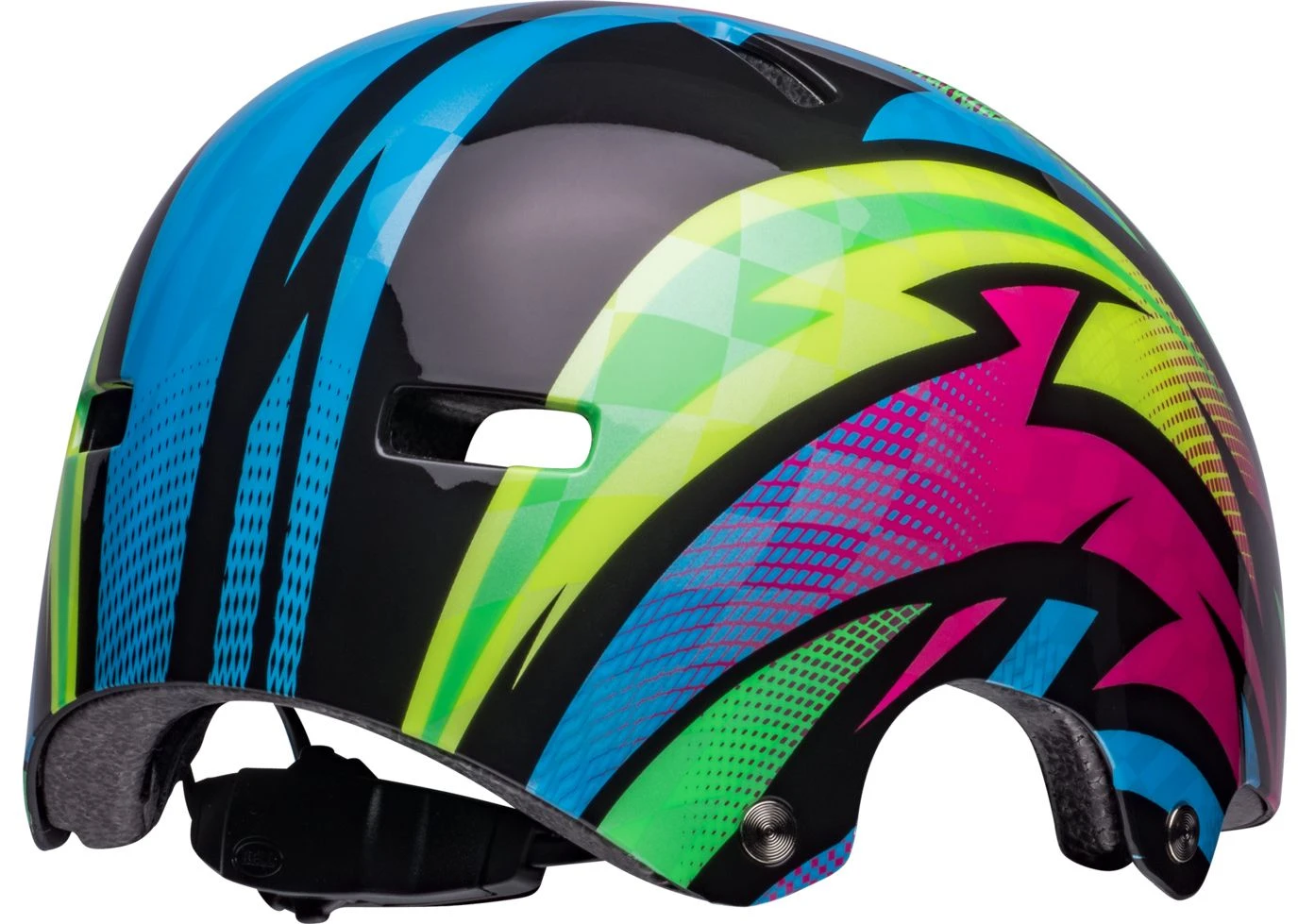 Bell SPAN Skaterhelm & Fahrradhelm-gloss Blue/magenta Psycho 4 Bell SPAN Skaterhelm & Fahrradhelm-gloss Blue/magenta Psycho – Bild 4