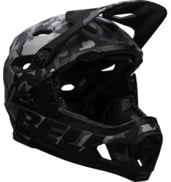 Bell Super DH Spherical MIPS Downhill-Helm - Mat/gloss Black Camo -Fahrradausrüstungs Geschäft 210178043 bell super dh flex mips mountain helmet matte gloss black camo front right