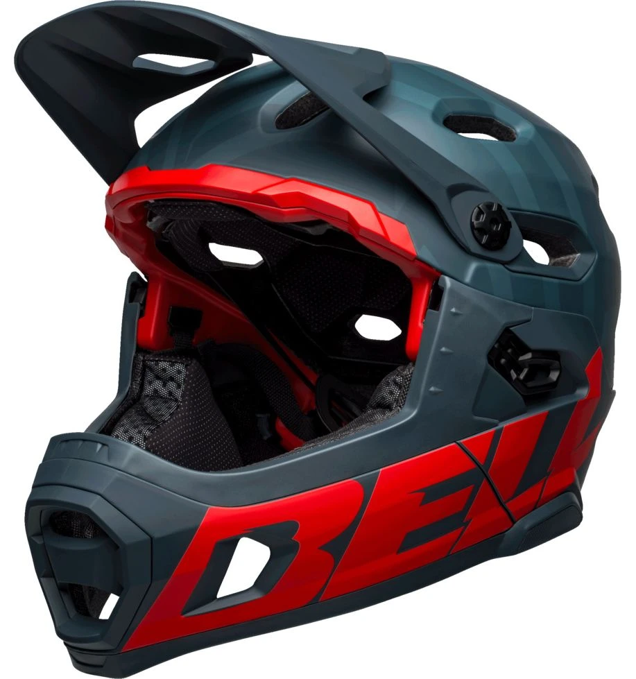 Bell Super DH Spherical MIPS Downhill-Helm - Prism Mat Blue/crims 2 Bell Super DH Spherical MIPS Downhill-Helm - Prism Mat Blue/crims – Bild 2