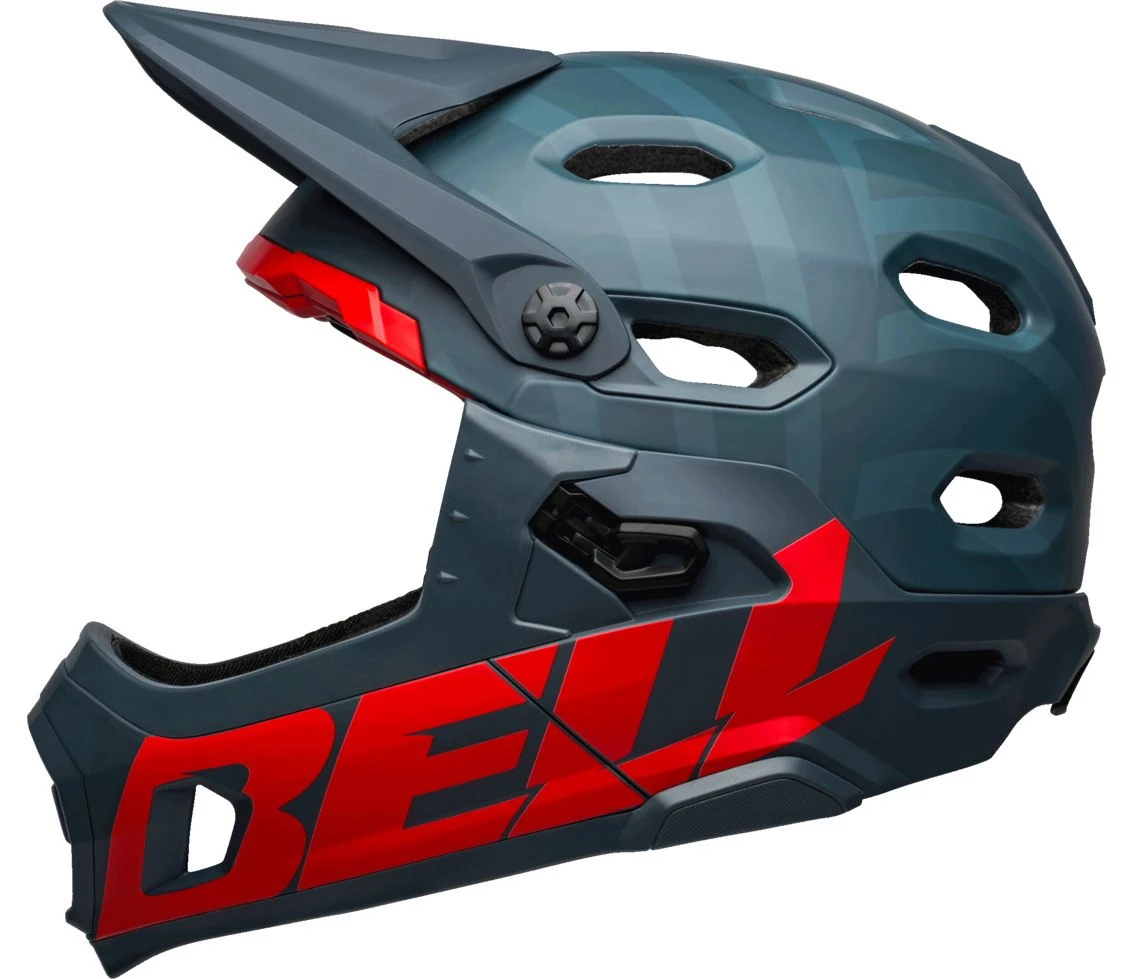 Bell Super DH Spherical MIPS Downhill-Helm - Prism Mat Blue/crims 1 Bell Super DH Spherical MIPS Downhill-Helm - Prism Mat Blue/crims
