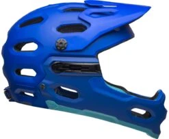 Bell Super 3R MIPS All-Mountain/Downhill-Helm - Mat Blue/bright Blue -Fahrradausrüstungs Geschäft 210196006 Bell SUPER 3R Mips matte blue brigh 4