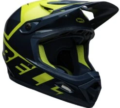 Bell Transfer BMX Downhill-Helm - Blue/hi-viz 9 Bell Transfer BMX Downhill-Helm - Blue/hi-viz -Fahrradausrüstungs Geschäft 210217001 bell transfer full face helmet slice gloss blue yellow front right