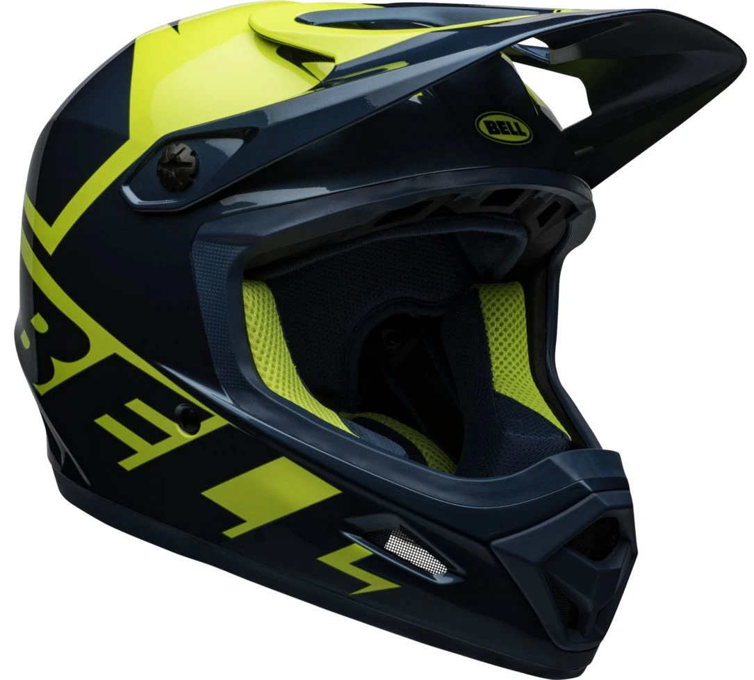 Bell Transfer BMX Downhill-Helm - Blue/hi-viz 4 Bell Transfer BMX Downhill-Helm - Blue/hi-viz – Bild 4