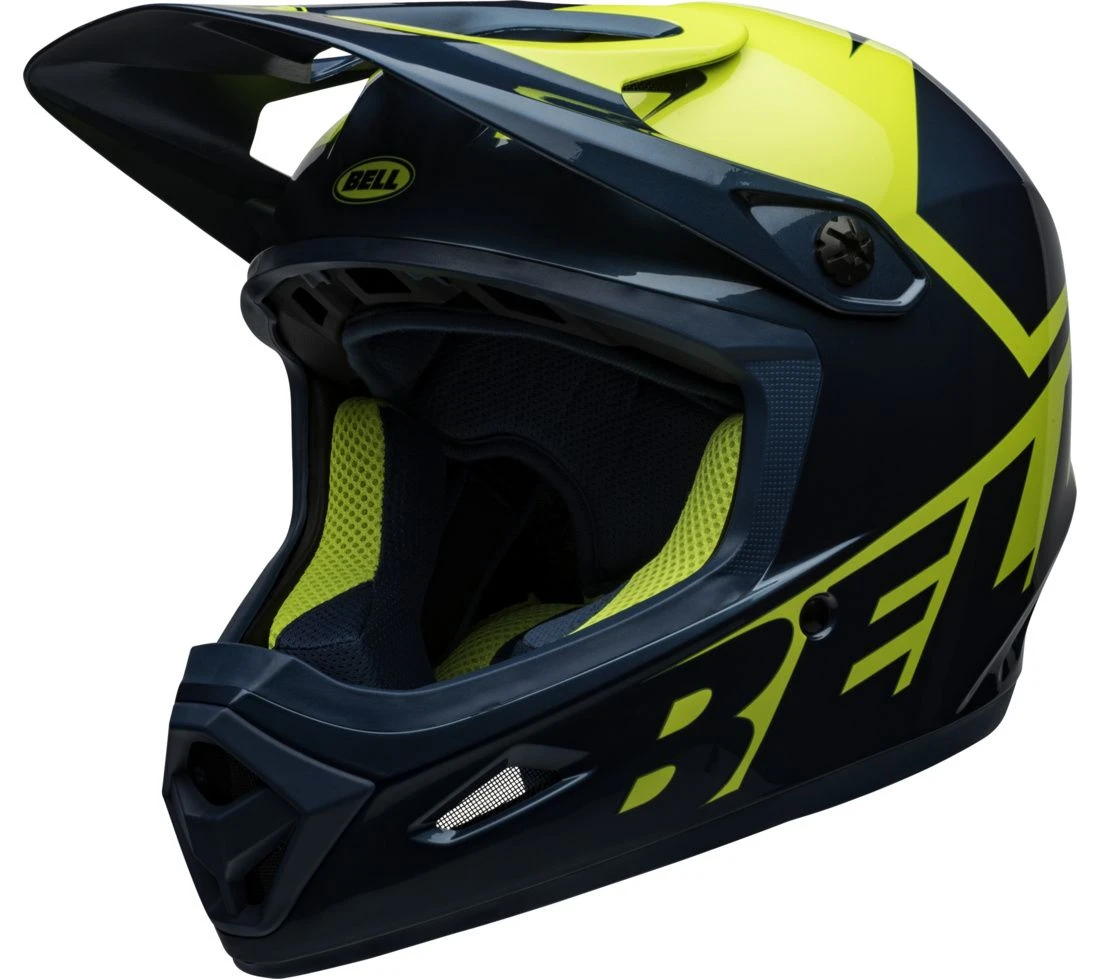 Bell Transfer BMX Downhill-Helm - Blue/hi-viz 2 Bell Transfer BMX Downhill-Helm - Blue/hi-viz – Bild 2
