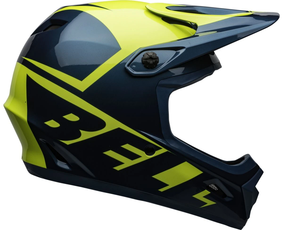 Bell Transfer BMX Downhill-Helm - Blue/hi-viz 5 Bell Transfer BMX Downhill-Helm - Blue/hi-viz – Bild 5