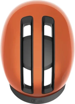 ABUS HUD-Y City- Fahrradhelm - Goldfish Orange 7 ABUS HUD-Y City- Fahrradhelm - Goldfish Orange -Fahrradausrüstungs Geschäft 91990 HUD Y GOLDFISH ORANGE TOP CMYK 3