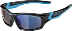 Alpina Flexxy Teen Kindersonnenbrille - Black-cyan Gloss