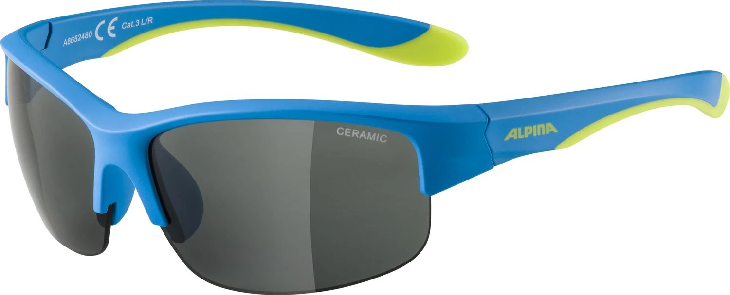 Alpina Flexxy Youth HR Sonnenbrille - Blue Lime Matt 1 Alpina Flexxy Youth HR Sonnenbrille - Blue Lime Matt