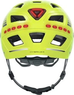ABUS Hyban 2.0 LED Fahrradhelm - Signal Yellow Shiny -Fahrradausrüstungs Geschäft ABUS Hyban 2 0 Led Fahrradhelm signal yellow shiny 3