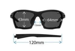 TIFOSI KILO Sportbrille-White/Black-Smoke -Fahrradausrüstungs Geschäft Abmessungen Tifosi Kilo