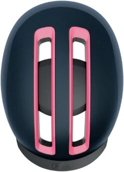 ABUS HUD-Y City- Fahrradhelm - Midnight Blue 9 ABUS HUD-Y City- Fahrradhelm - Midnight Blue -Fahrradausrüstungs Geschäft Abus Hud y city stadt fahrradhelm ebike helm flower midnight blue 4