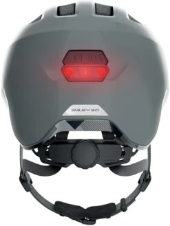 ABUS Smiley 3.0 ACE LED Kinder-Fahrradhelm - Shiny Grey 6 ABUS Smiley 3.0 ACE LED Kinder-Fahrradhelm - Shiny Grey -Fahrradausrüstungs Geschäft Abus Smiley 3 0 Ace kinder fahrradhelm shiny grey 3