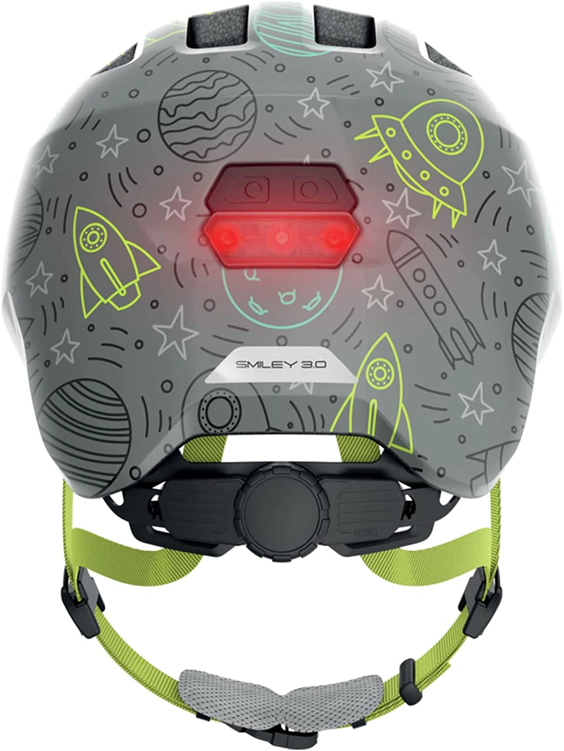 ABUS Smiley 3.0 LED Kinder-Fahrradhelm - Grey Space 3 ABUS Smiley 3.0 LED Kinder-Fahrradhelm - Grey Space – Bild 3