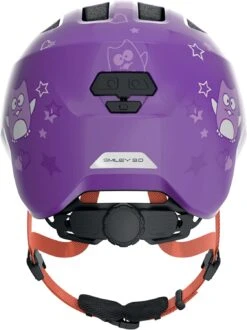 ABUS Smiley 3.0 Kinder-Fahrradhelm - Purple Star -Fahrradausrüstungs Geschäft Abus Smiley 3 0 kinder fahrradhelm purple star 3