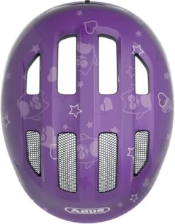 ABUS Smiley 3.0 Kinder-Fahrradhelm - Purple Star -Fahrradausrüstungs Geschäft Abus Smiley 3 0 kinder fahrradhelm purple star 4