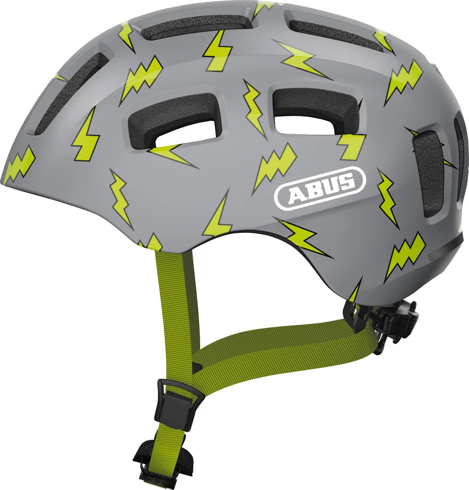 ABUS Youn-I 2.0 Junior-Fahrradhelm - Grey Flash 1 ABUS Youn-I 2.0 Junior-Fahrradhelm - Grey Flash