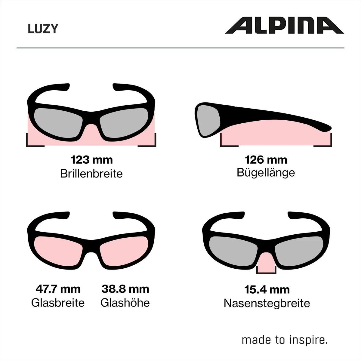 Alpina Luzy Kinder-Sonnenbrille - Rose Gloss 5 Alpina Luzy Kinder-Sonnenbrille - Rose Gloss – Bild 5