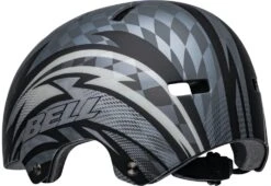 Bell Local Skaterhelm & Fahrradhelm-matte Black Grey Psycho -Fahrradausrüstungs Geschäft Bell Local Skat Helm Fahrradhelm Skater black grey psycho 6