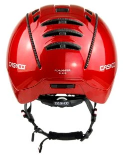 CASCO Roadster Plus Visier Fahrradhelm - Rot Glanz -Fahrradausrüstungs Geschäft CASCO ROADster Plus Glossy Red Visor Sunset back rgb 04 3628