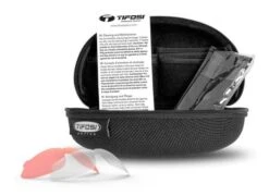 TIFOSI Alliant Sportbrille-Gunmetal/Mirror Blue -Fahrradausrüstungs Geschäft Case Interchangeable slip
