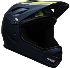 Bell Sanction BMX Downhill-Helm - Matte Blue/hi-viz -Fahrradausrüstungs Geschäft Downhill BMX Helm210203017 bell sanction full face helmet agility matte blue hi viz 2