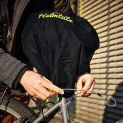 Helmtüte - Helmtasche Mit Diebstahlschutz 11 Helmtüte - Helmtasche Mit Diebstahlschutz -Fahrradausrüstungs Geschäft Helmtuete helmschloss fahrradhelm anschliessen 3