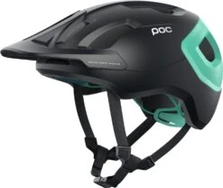 POC Axion Spin MTB-Fahrradhelm-Helm - Uranium Black/Fluorite Green Matt
