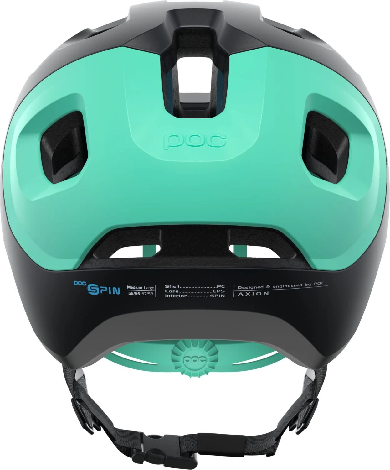 POC Axion Spin MTB-Fahrradhelm-Helm - Uranium Black/Fluorite Green Matt 4 POC Axion Spin MTB-Fahrradhelm-Helm - Uranium Black/Fluorite Green Matt – Bild 4