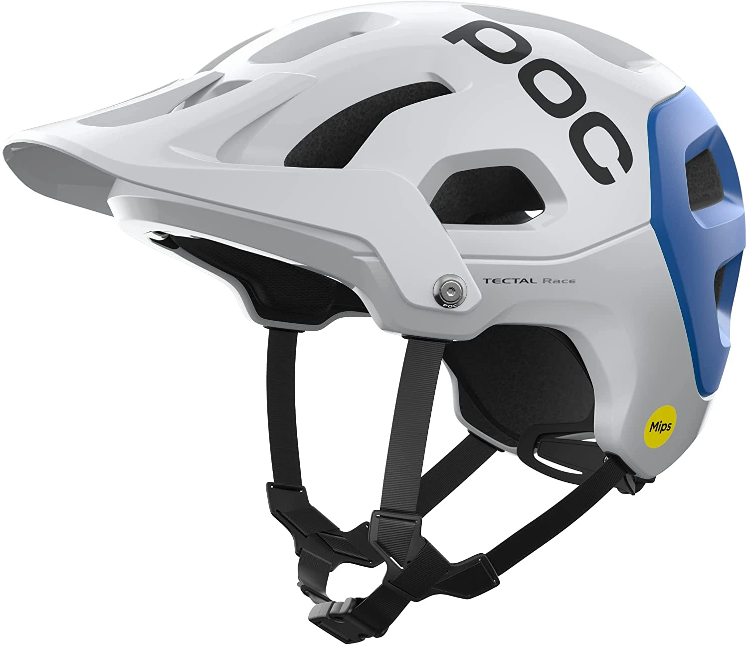 POC Tectal Race MIPS Mountainbike-Helm - Hydrogen White/Opal Blue Metallic/Matt 1 POC Tectal Race MIPS Mountainbike-Helm - Hydrogen White/Opal Blue Metallic/Matt