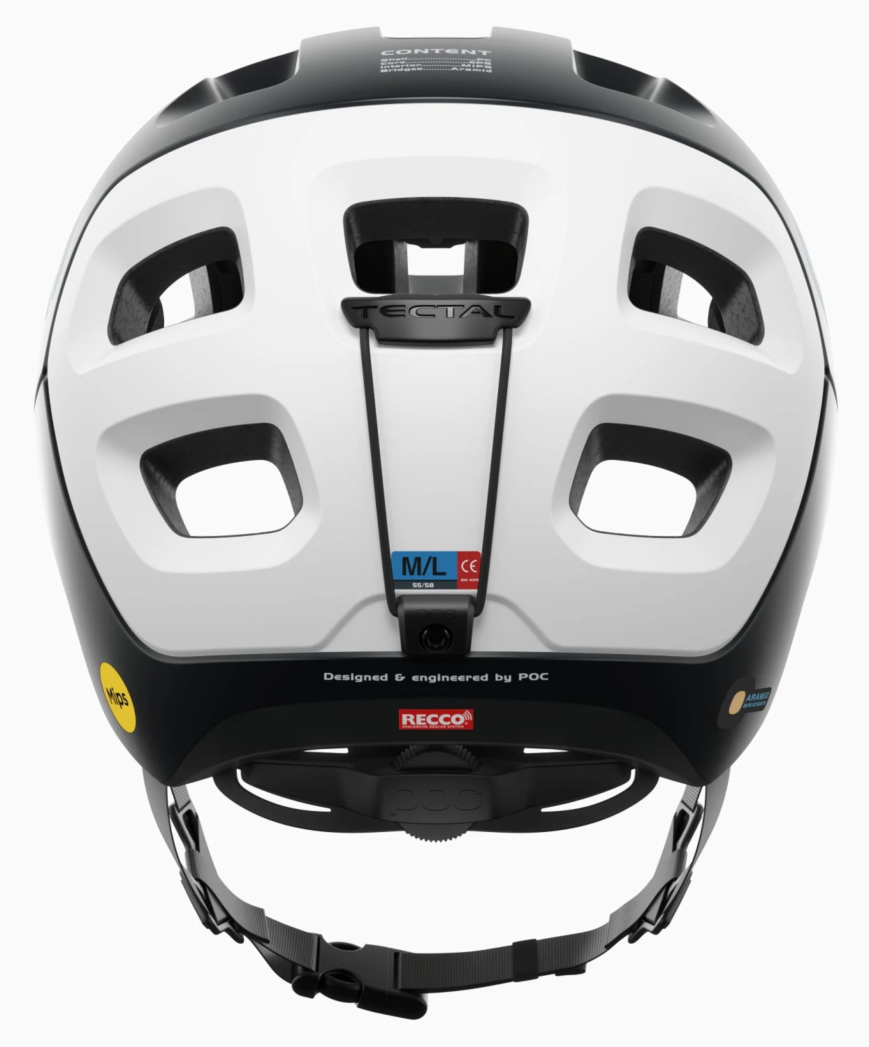 POC Tectal Race MIPS Mountainbike-Helm - Uranium Black/Hydrogen White Matt 4 POC Tectal Race MIPS Mountainbike-Helm - Uranium Black/Hydrogen White Matt – Bild 4