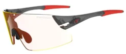 TIFOSI RAIL XC Sportbrille-Satin Vapor-Clarion Red Fototec
