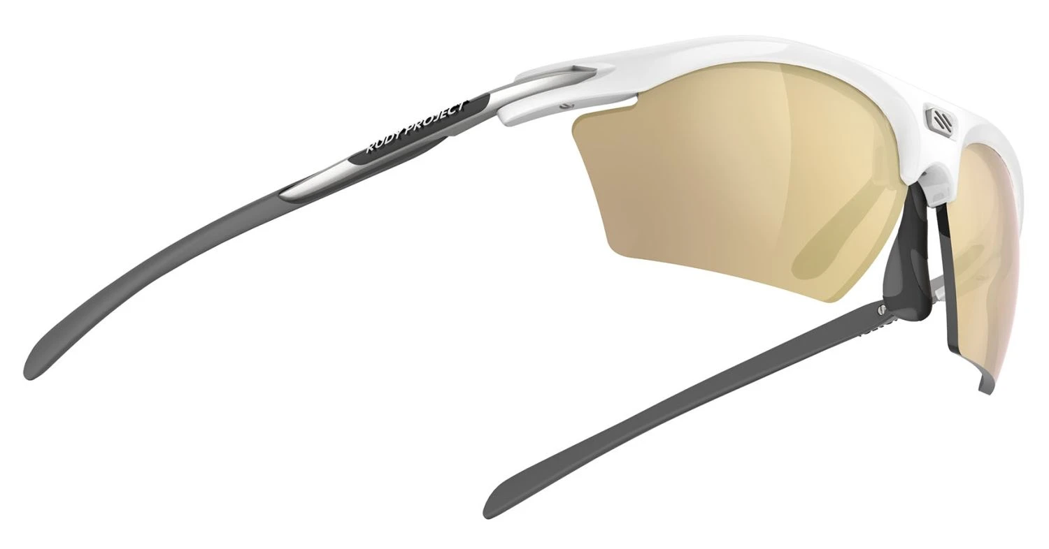 Rudy Project Rydon Slim Sportbrille - White Gloss - Multilaser Gold 3 Rudy Project Rydon Slim Sportbrille - White Gloss - Multilaser Gold – Bild 3