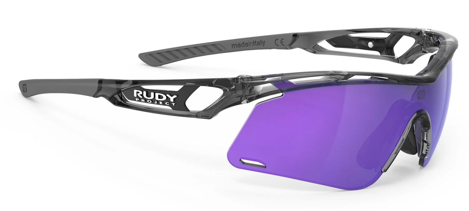 Rudy Project Tralyx+ Slim Sportbrille - Crystal Ash/Multilaser Violet 1 Rudy Project Tralyx+ Slim Sportbrille - Crystal Ash/Multilaser Violet