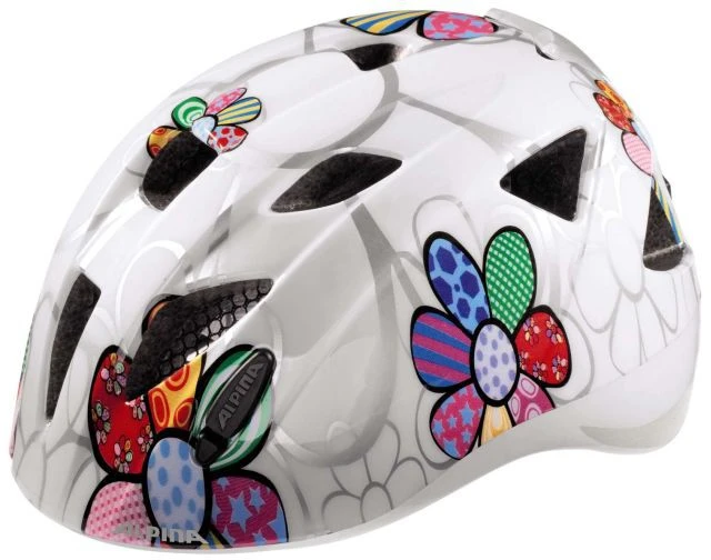 Alpina Ximo FLASH Kinder Fahrradhelm - White Flower 1 Alpina Ximo FLASH Kinder Fahrradhelm - White Flower