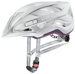 Uvex City Active Fahrradhelm - Silver-plum Mat