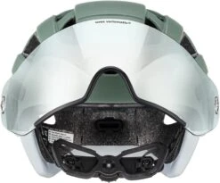 Uvex Finale Visor Vario Visier Fahrradhelm - Moss Green-cloud Matt -Fahrradausrüstungs Geschäft uvex finale visor v Fahrradhelm mit selbsttoenendem Visier moos green mat 3