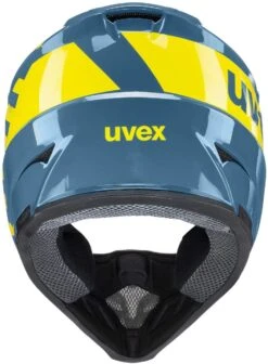 Uvex HLMT 10 Bike Full Face Helm - Blue Fire -Fahrradausrüstungs Geschäft uvex hlmt 10 bike donwhill mtb bmx helm 3 ansicht von hinten