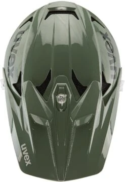 Uvex HLMT 10 Bike Full Face Helm - Moos Green-sand -Fahrradausrüstungs Geschäft uvex hlmt 10 bike dowmhill bmx helm moos sand mat 4