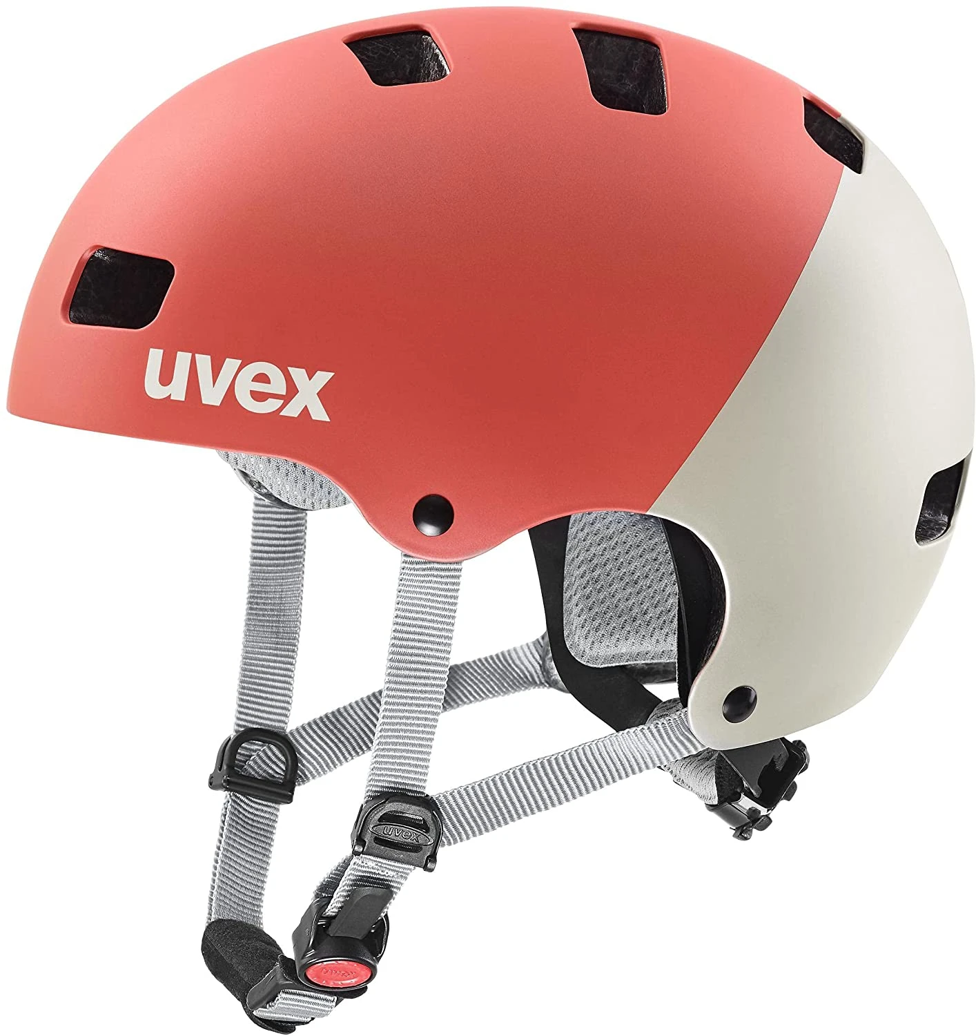 Skaterhelm Uvex Kid 3 Cc - Grapefruit Sand Mat 1 Skaterhelm Uvex Kid 3 Cc - Grapefruit Sand Mat