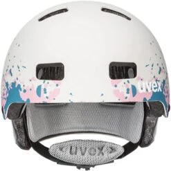 Fahrradausrüstungs Geschäft -Fahrradausrüstungs Geschäft uvex kid 3 cc kinder skaterhelm fahrradhelm grey grapefruit mat 2 Ansicht von vorne