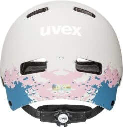 Skaterhelm Uvex Kid 3 Cc - Grey-grapefruit Mat -Fahrradausrüstungs Geschäft uvex kid 3 cc kinder skaterhelm fahrradhelm grey grapefruit mat 3 Ansicht von hinten