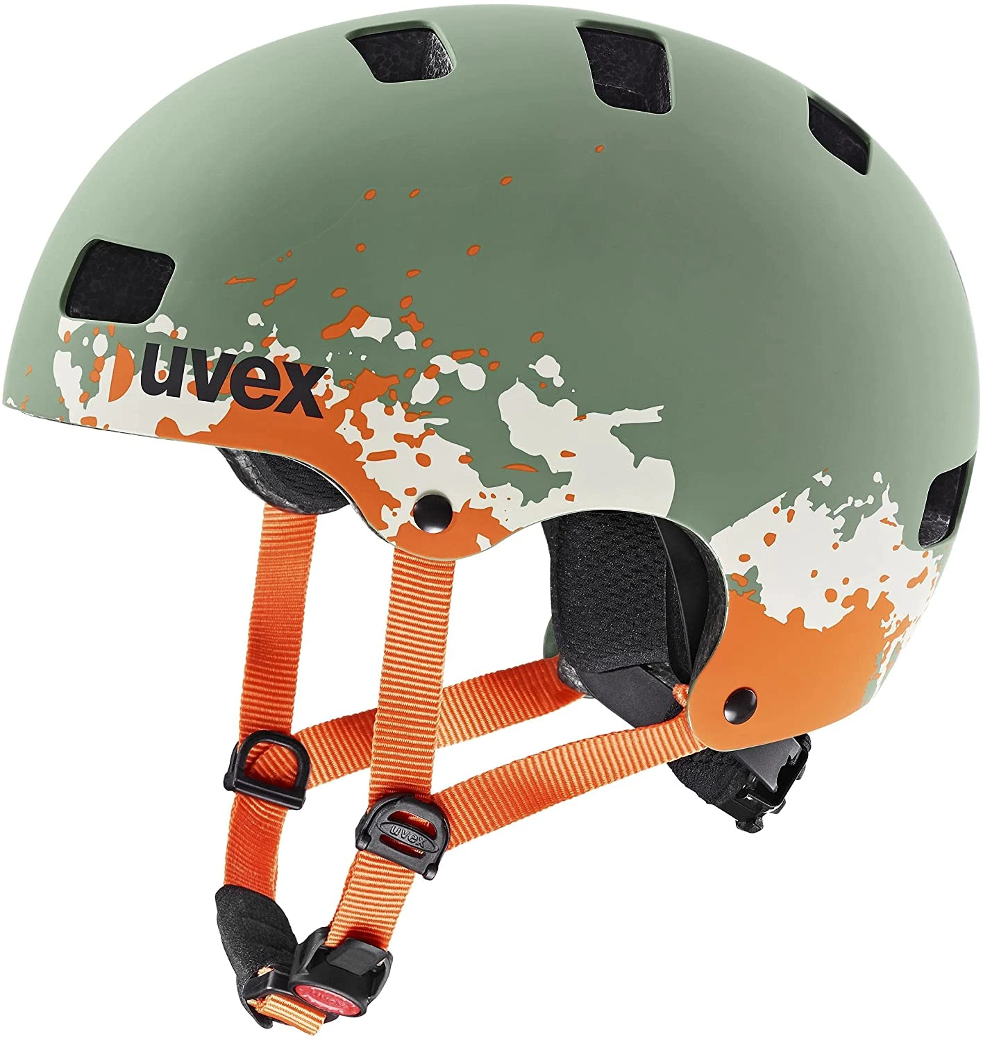 Skaterhelm Uvex Kid 3 Cc - Moos Green-sand Mat 1 Skaterhelm Uvex Kid 3 Cc - Moos Green-sand Mat