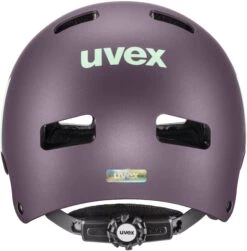 Skaterhelm Uvex Kid 3 Cc - Plum-mint Mat -Fahrradausrüstungs Geschäft uvex kid 3 cc kinder skaterhelm fahrradhelm plum mint mat 3