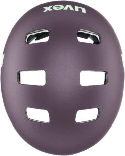 Skaterhelm Uvex Kid 3 Cc - Plum-mint Mat -Fahrradausrüstungs Geschäft uvex kid 3 cc kinder skaterhelm fahrradhelm plum mint mat 5